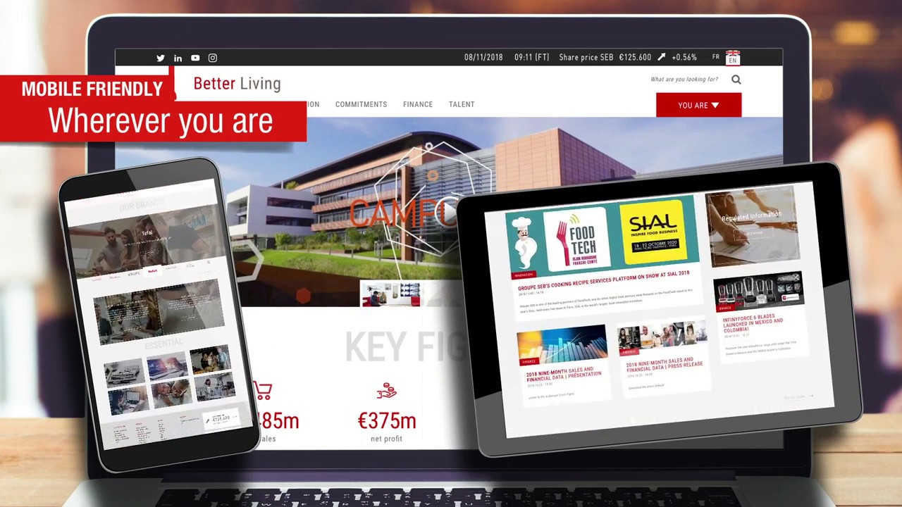 New website www.groupeseb.com