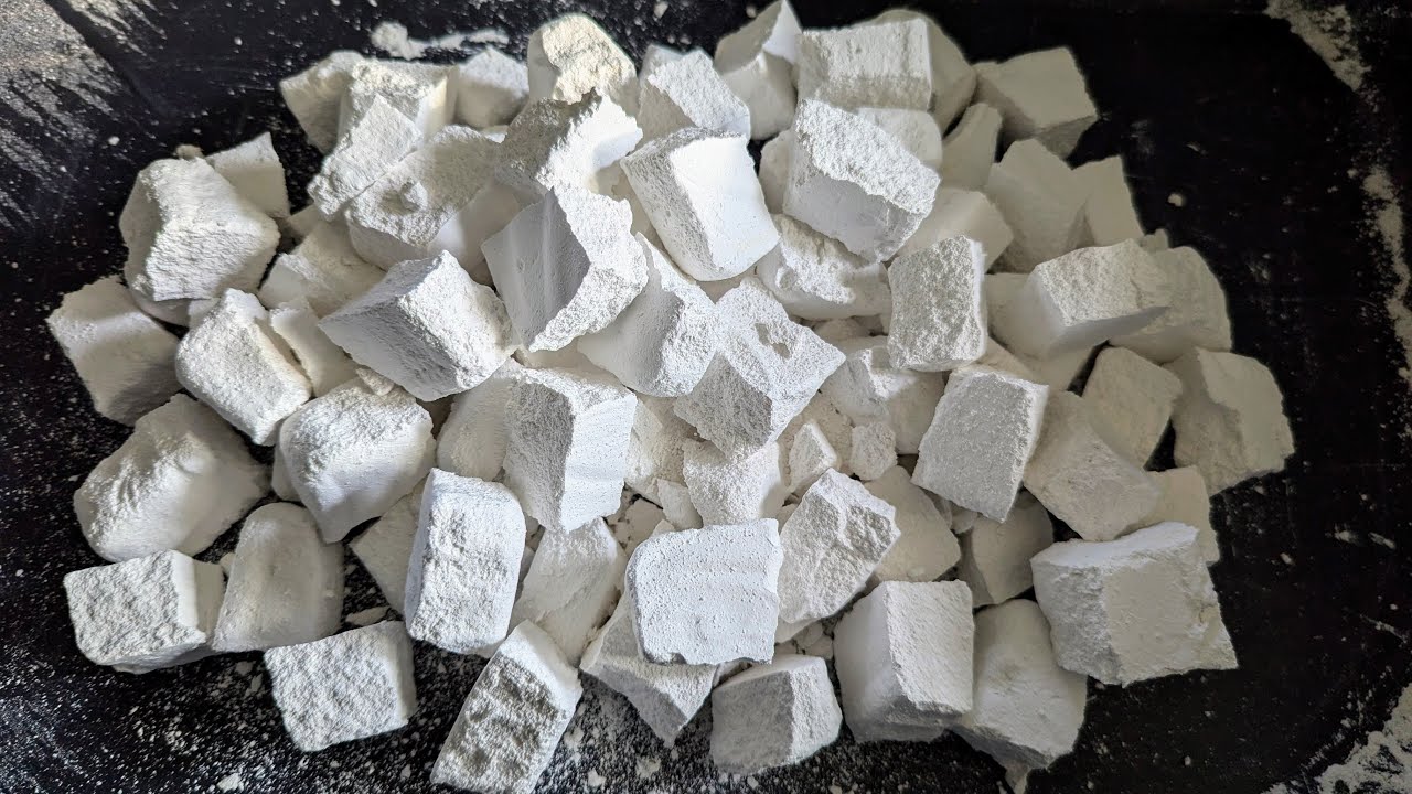 Crunchy Sandy Crushed Chalk Pieces ASMR