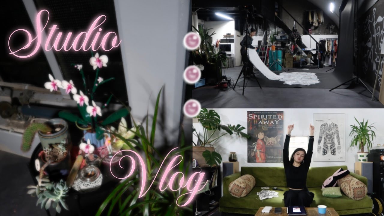 Studio Vlog ໒꒰ྀི´• ༝ •` ꒱ྀིა ˖ ࣪ - productive days, photo shoot & friends ౨ৎ