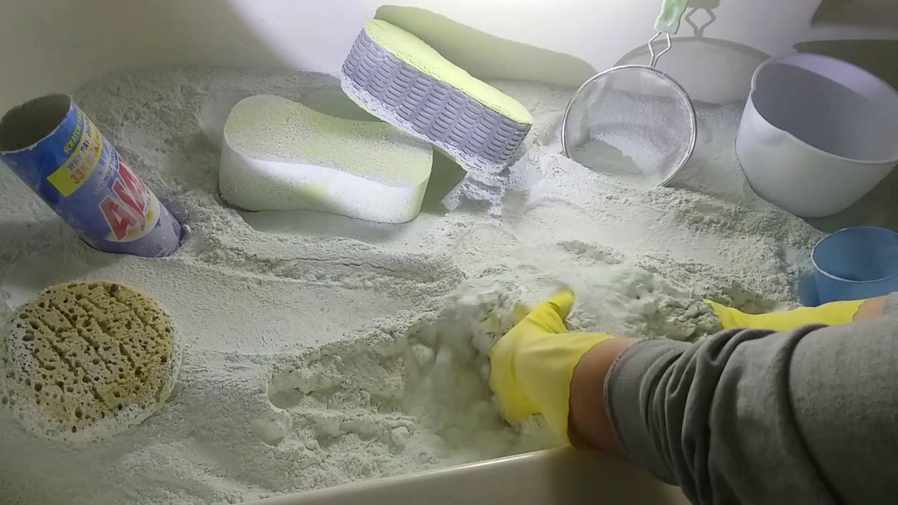 Appx. 175-can Bathtub Dry Powder Play❗COMET&AJAX - asmr