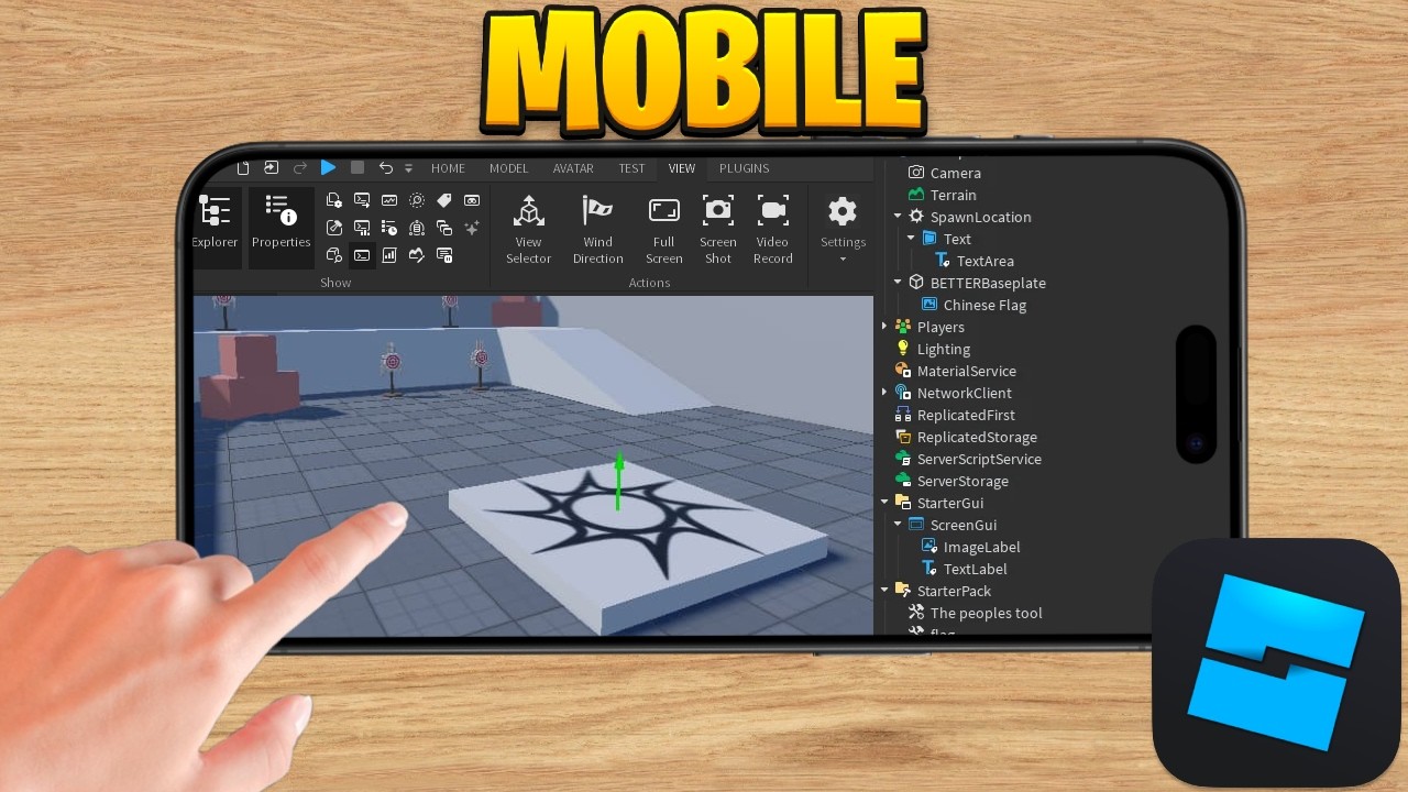 Как создавать игры ROBLOX на мобильных устройствах | Скачать Roblox Studio на iOS и Android