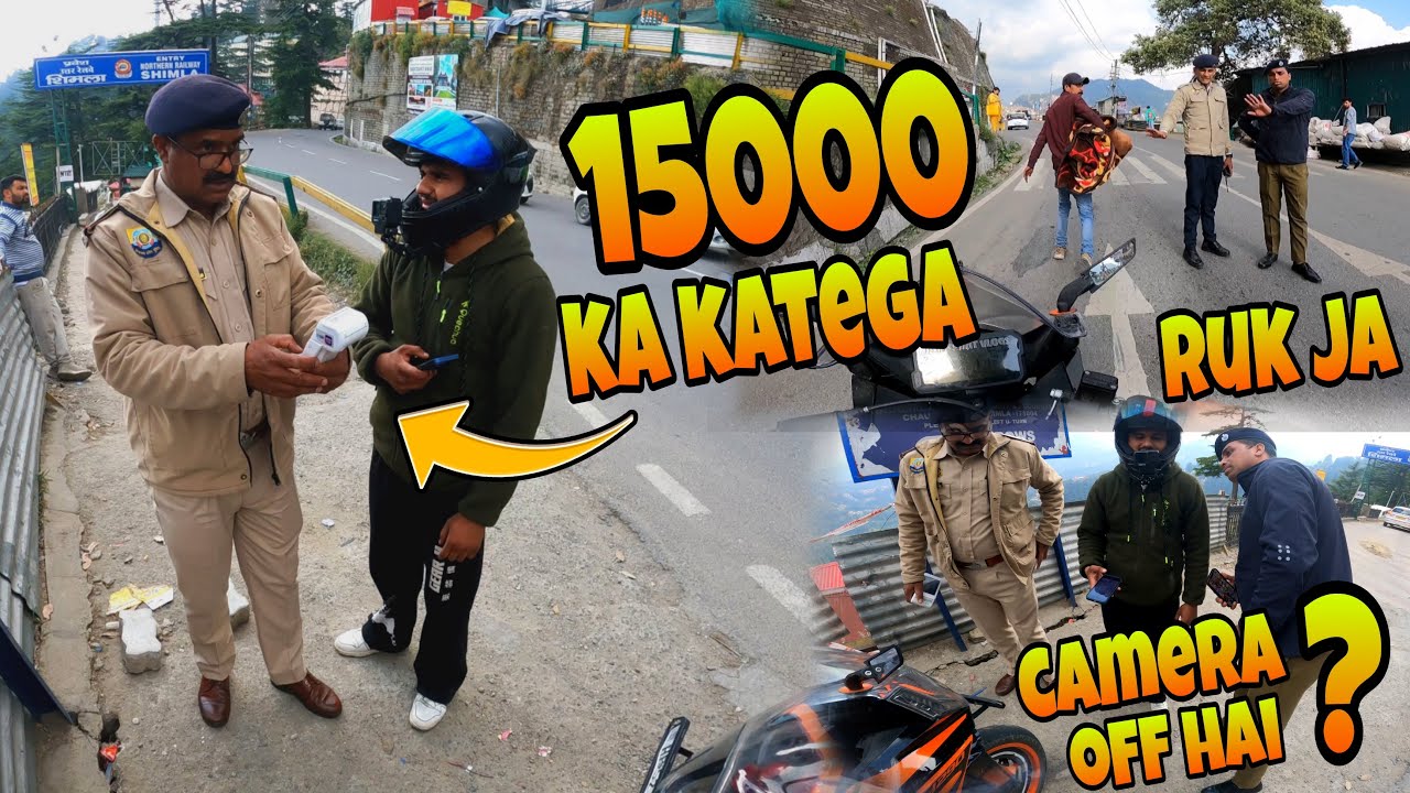 SHIMLA POLICE NE 1290 SIEZE KAR DI MOTA CHALLAN😭