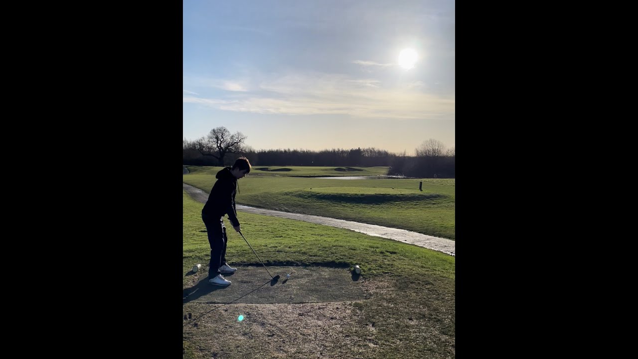 Playing golf at Sandburn hall