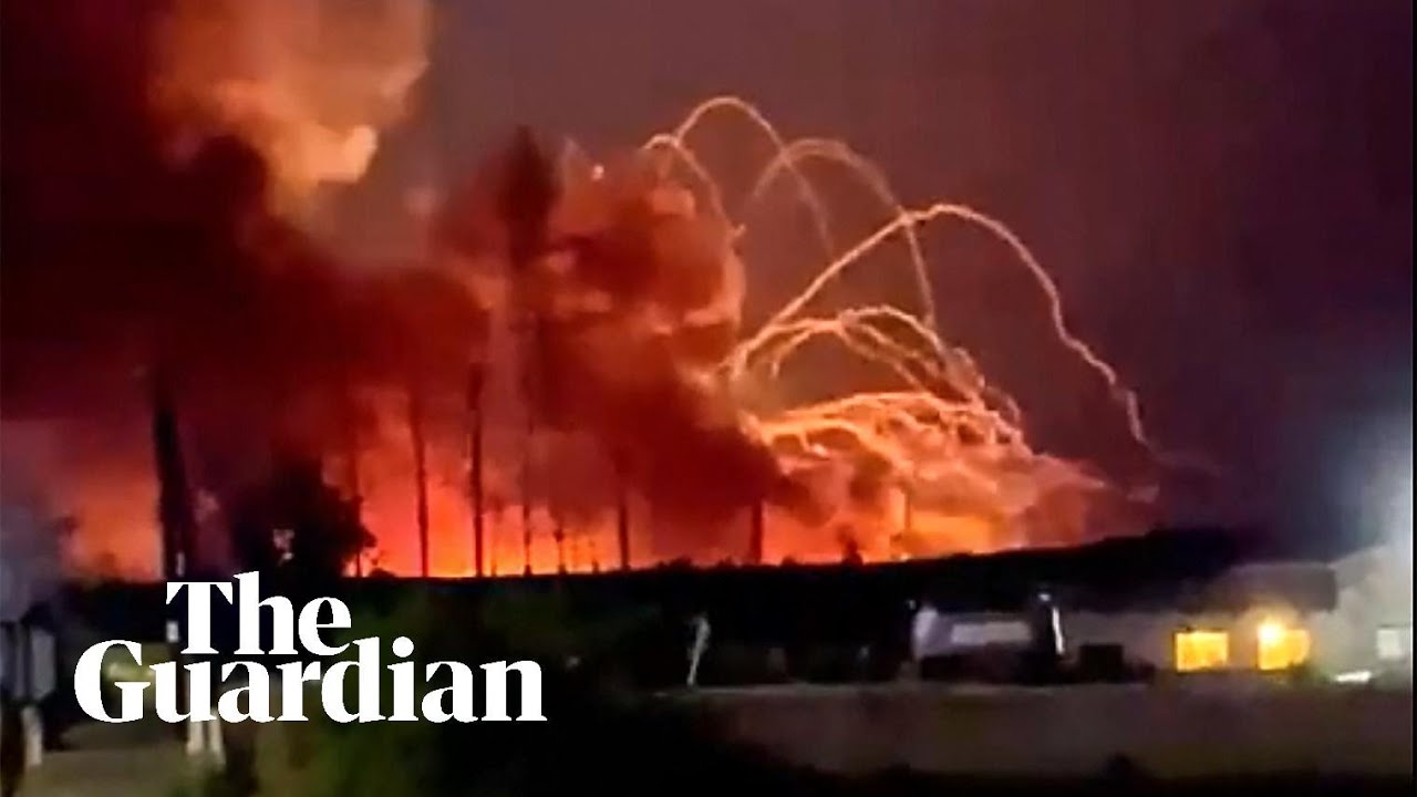 Russia: huge fire at ammunition depot near border with Ukraine