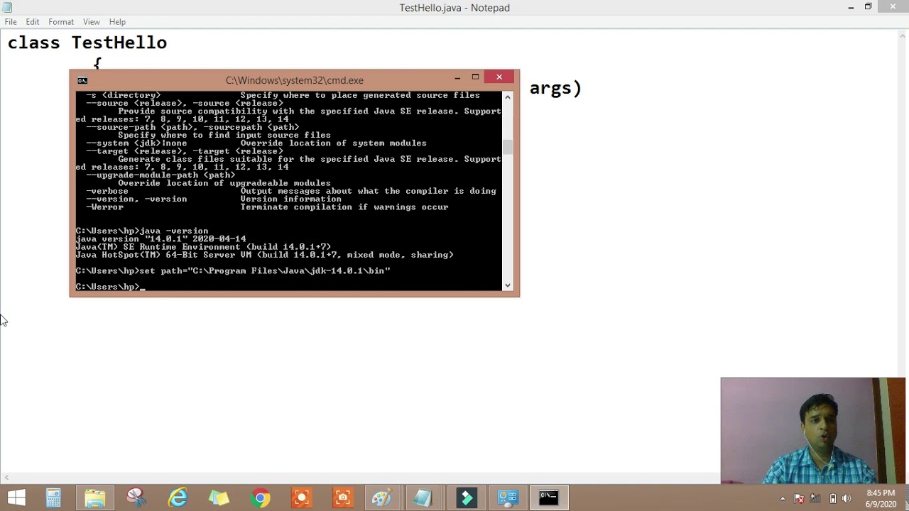 Java Path set in Windows Hindi