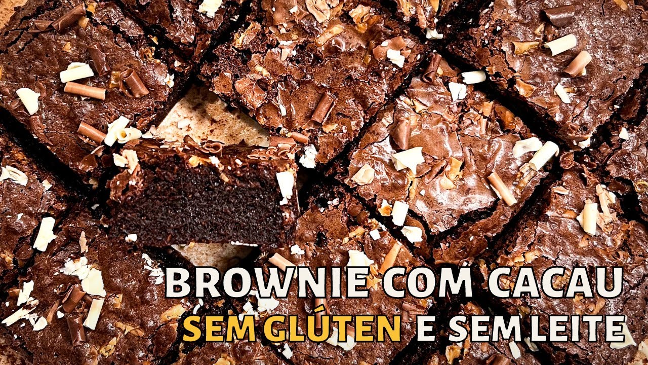 Brownie de Cacau com Casquinha SEM GLÚTEN e SEM LEITE | Glutenfree Yummies