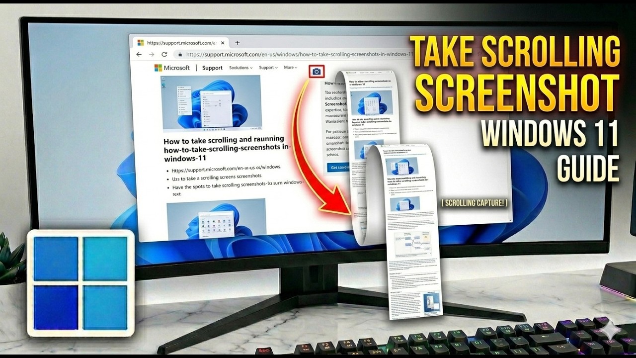 How to Take a Scrolling Screenshot in Windows 11 (2026 Guide)