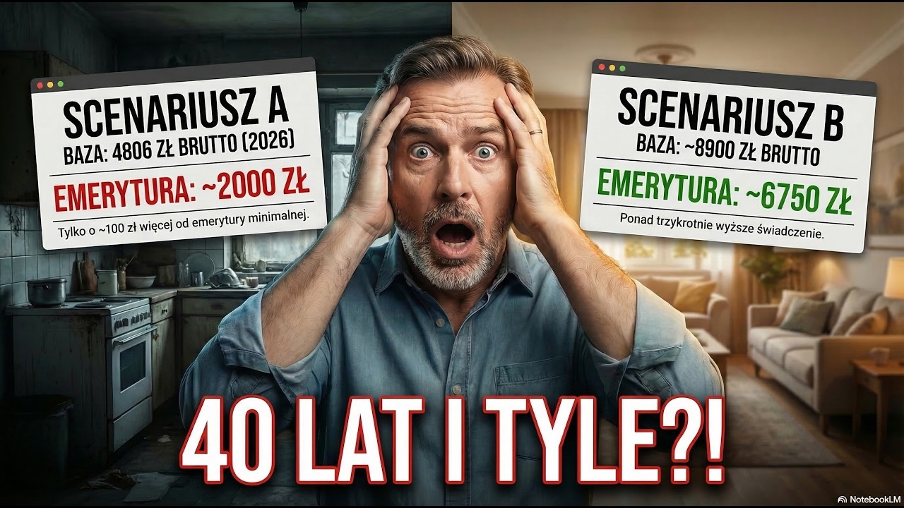 Tyle ZUS zapłaci ci za 40 lat pracy. Średnia vs minimalna: przepaść ZUS! Mamy wyliczenia.