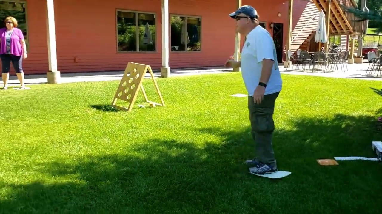 Brady Broncos Play Bean Bag Baseball