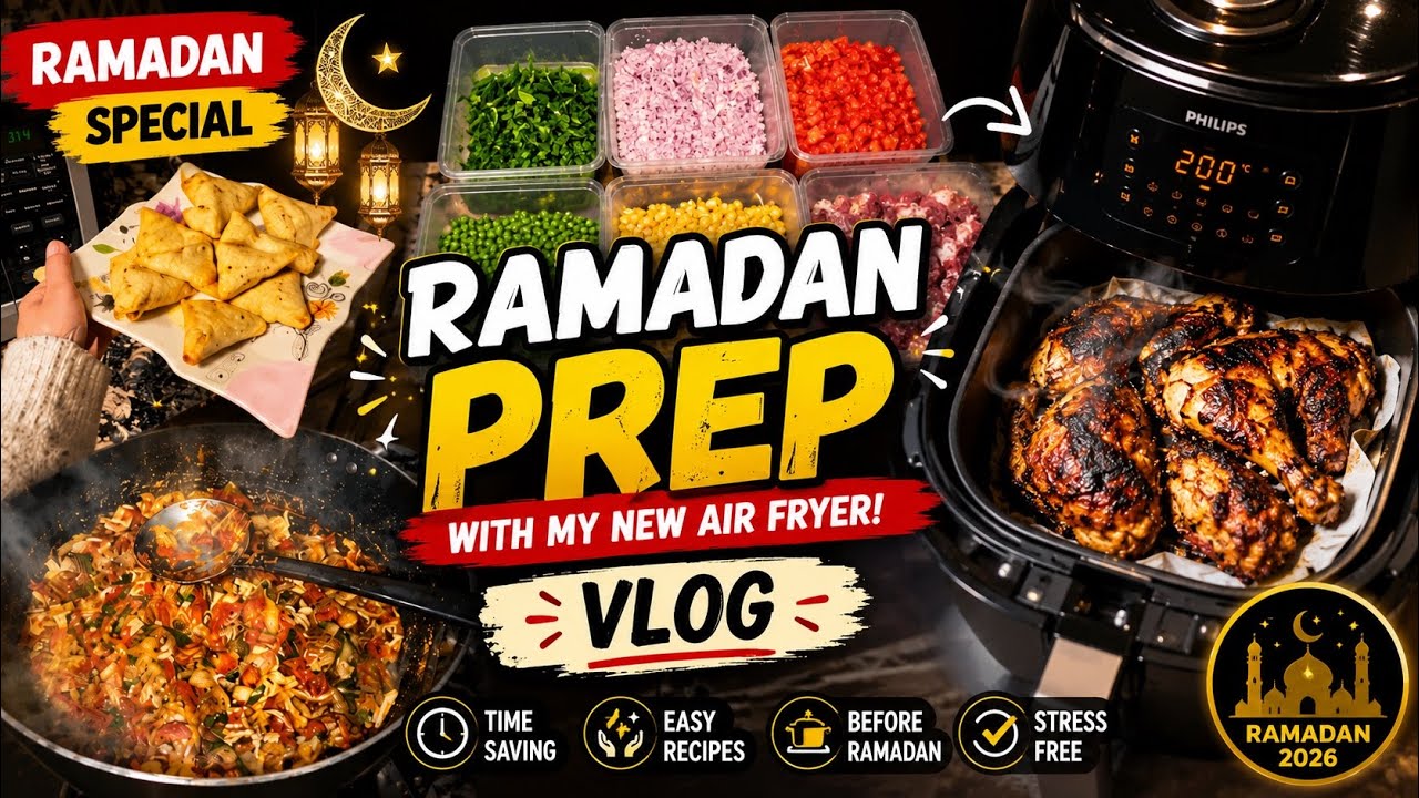 Ramadan Prep My NEW Air Fryer 🌙🍟