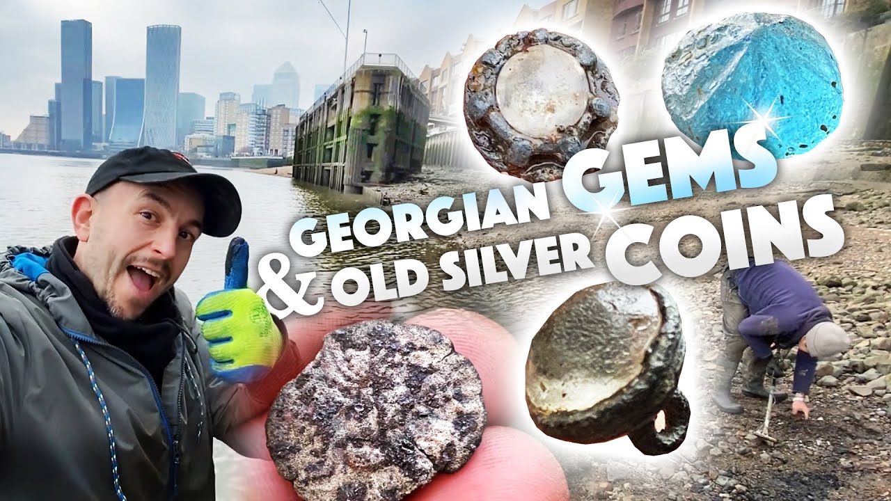 Georgian GEMS & Ancient COINS found Mudlarking plus old tokens, toys and a giveaway!