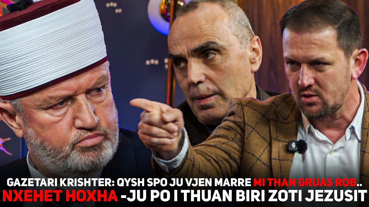 Kojshia Show - Gazetari Krishter spo ju vjen marre mi than Gruas Rob. Nxehet Hoxha ju po i thuani...