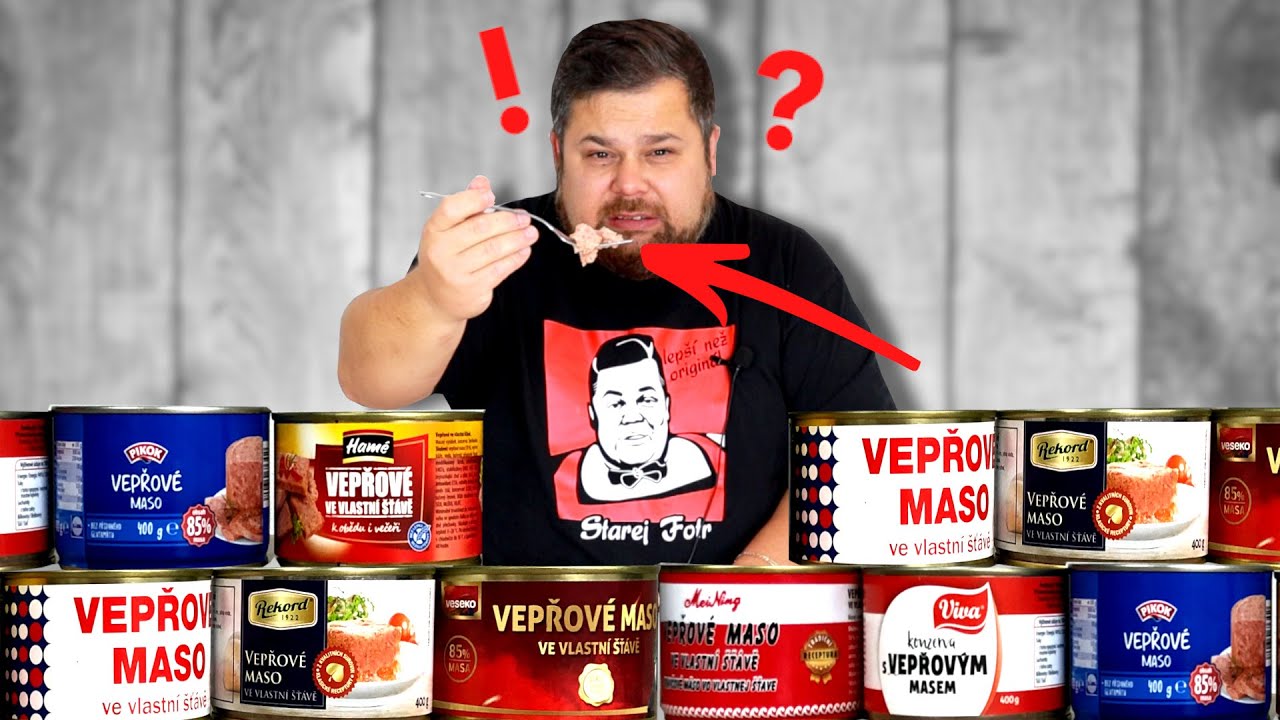 Proč kilo masa v konzervě stojí 370kč? Velký test vepřových konzerv!
