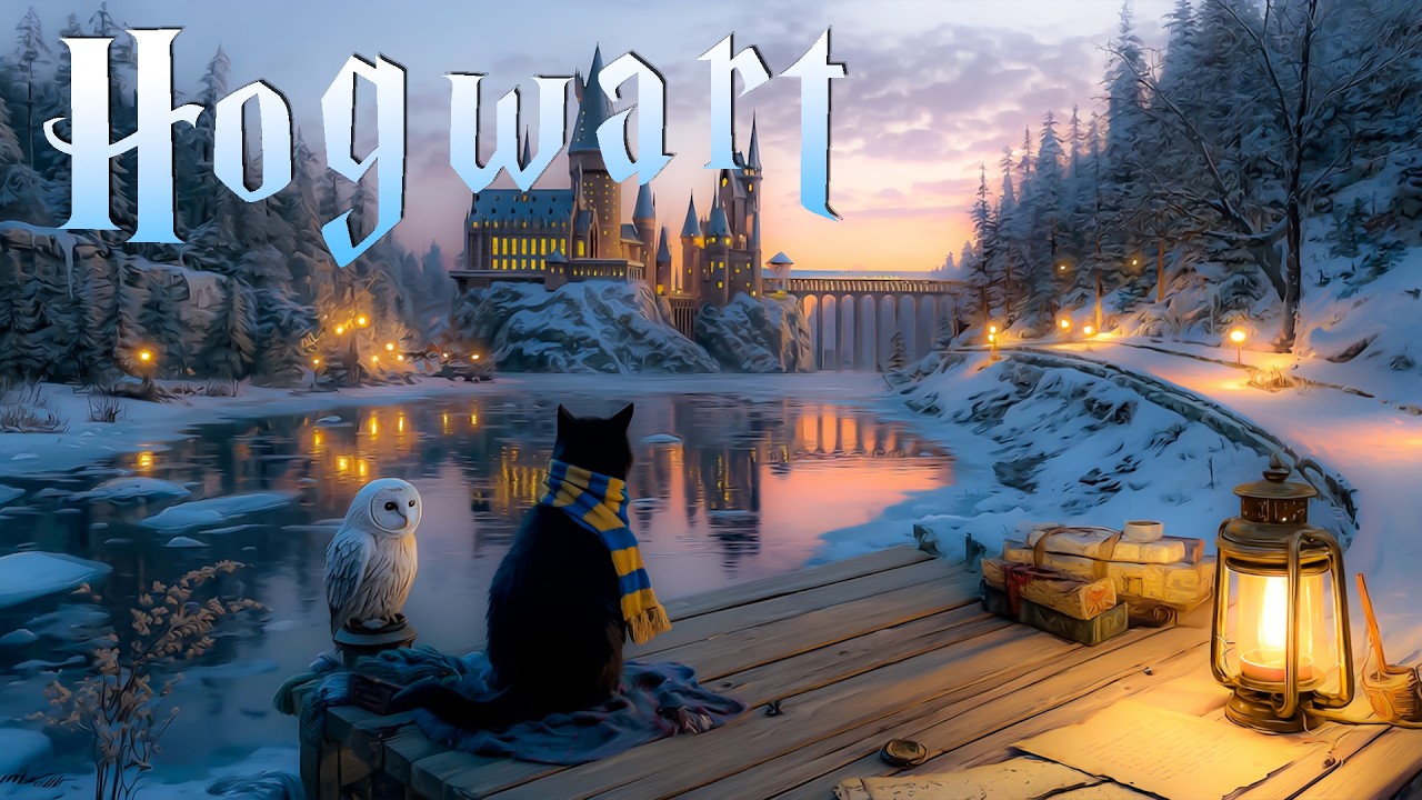 When Winter Turns Magical 🎄 Hogwarts Christmas Ambience & Cozy Magical Music