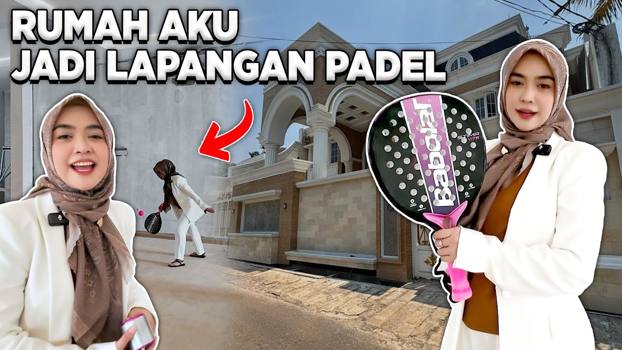 RUMAH BARU JADI LAPANGAN PADEL.. Saking Luasnya..
