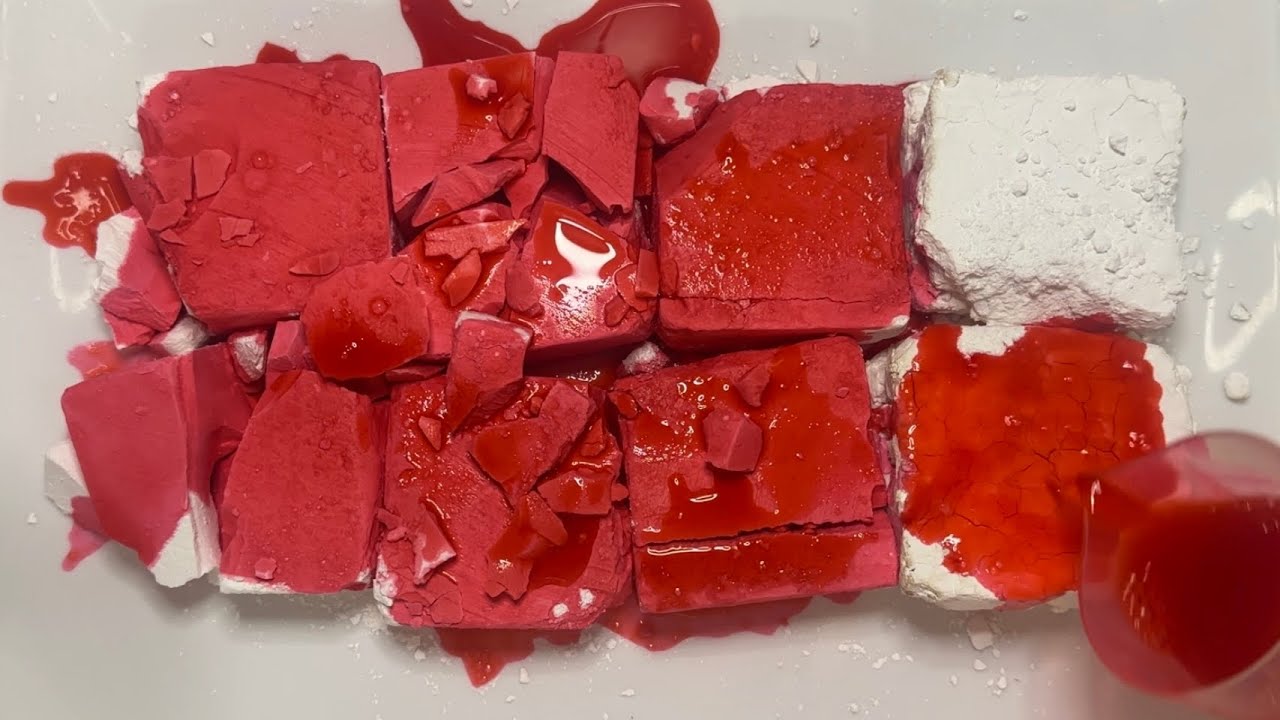 Gym Chalk ASMR | Dyeing Sounds & Crushing #짐초크 염색하는 소리 & 부수기