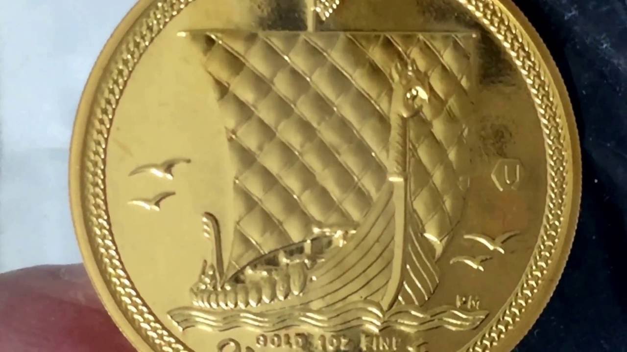 My first Pobjoy Mint Gold Noble--Viking longship with seagulls.
