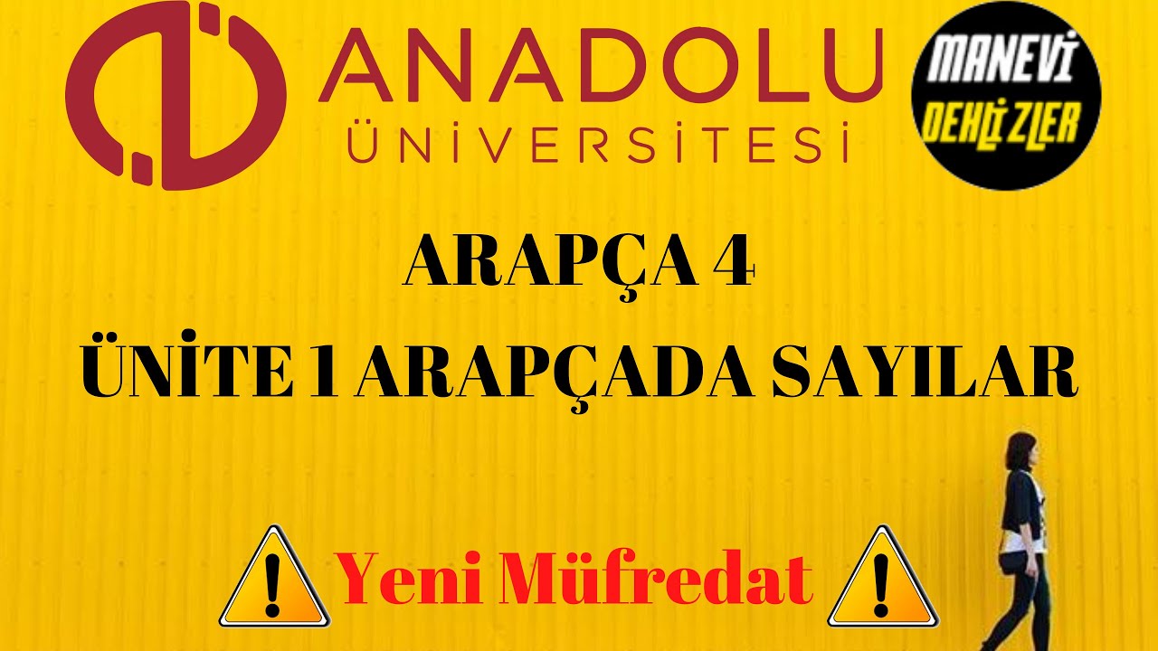 Aöf Arapça 4 Ünite 1 Arapçada Sayılar (Yeni Müfredat )
