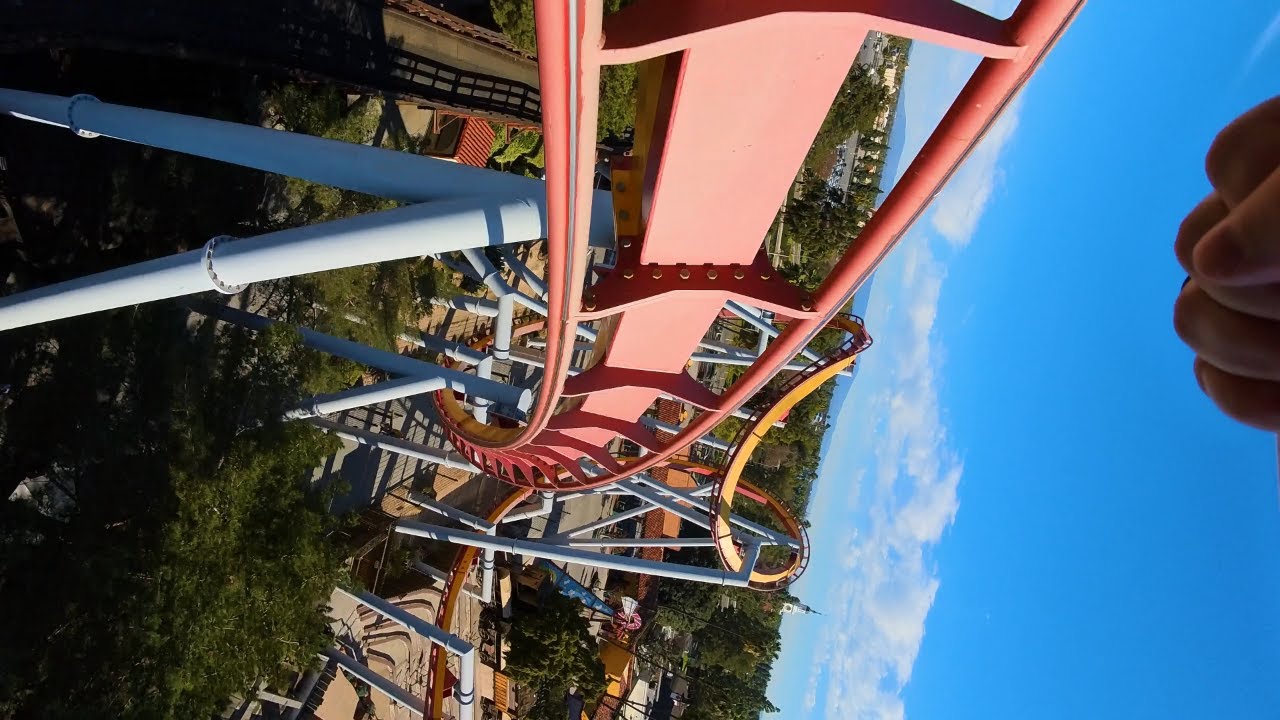 INSANE Silver Bullet Roller Coaster First Row POV - Knott's Berry Farm