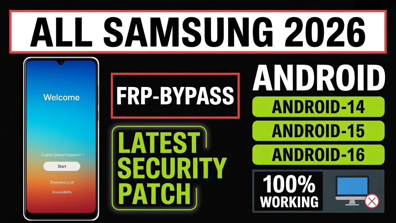 🎯 Latest Samsung FRP Bypass Trick 2026 | Android 14/15/16 | 100% Working Method
