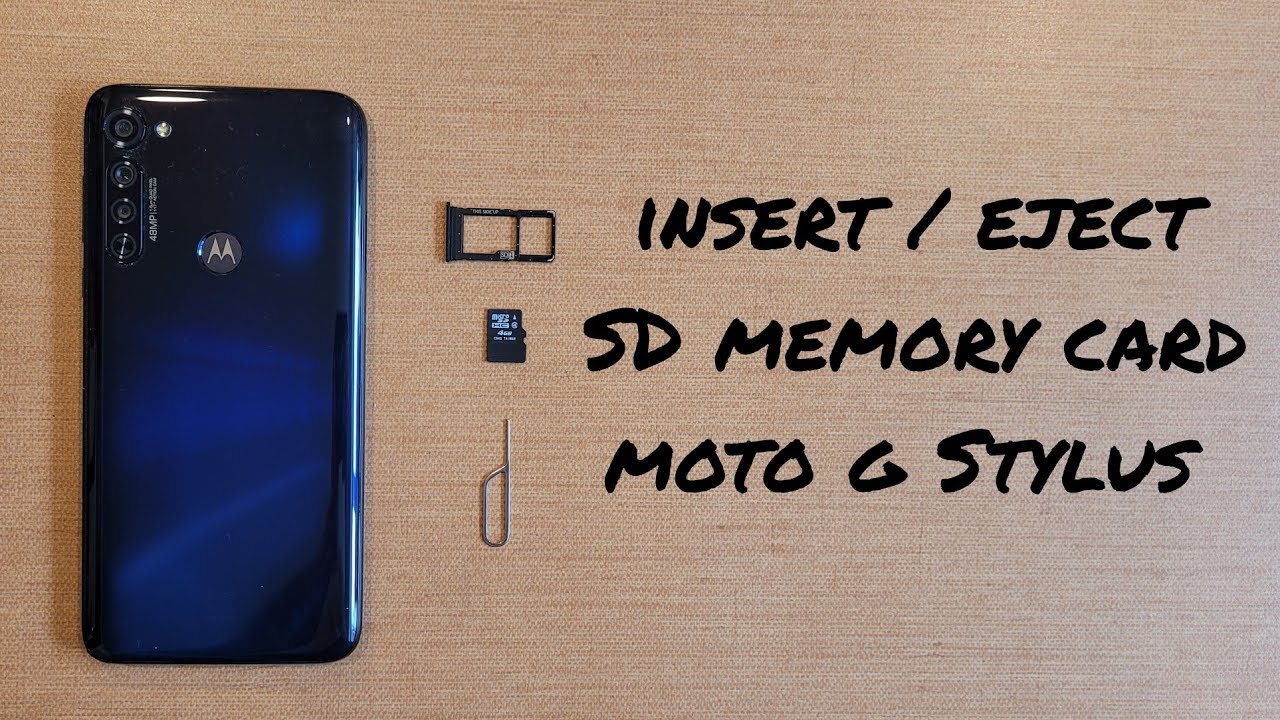 How to Insert and Eject an SD Memory Card on Motorola Moto G