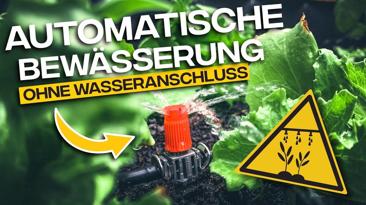AUTOMATISCHE BEWÄSSERUNG OHNE WASSERANSCHLUSS | Gardena Micro Drip System