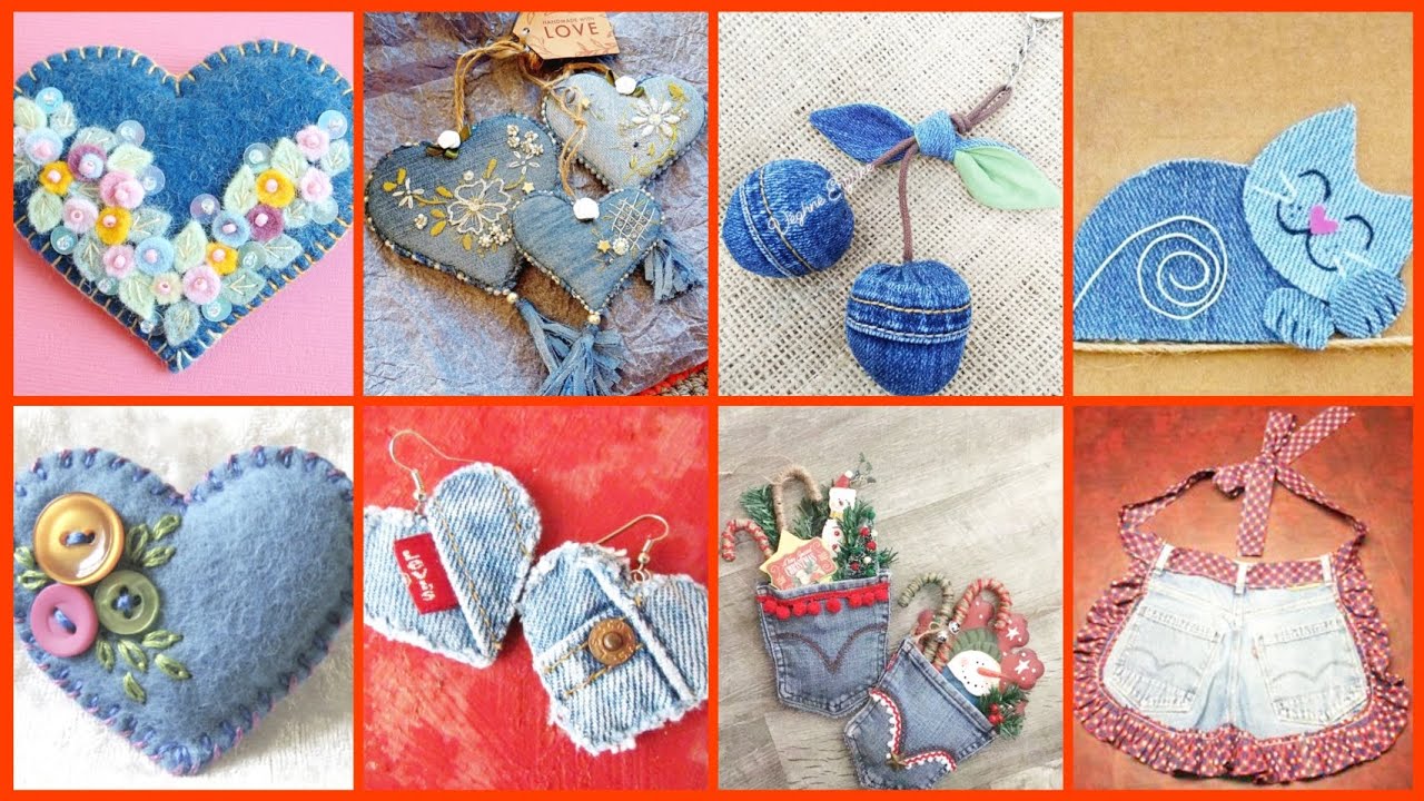 Budget friendly diy Dean Jeans Recycling Craft ideas #diy #decoration #ideas