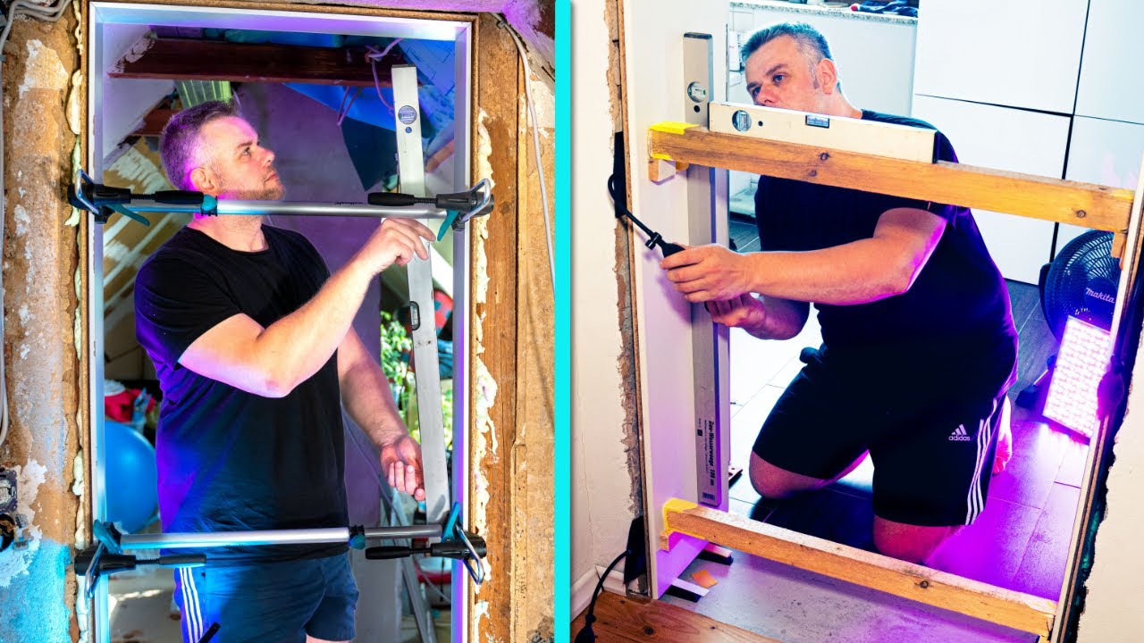 Türzarge einbauen | MIT und OHNE Wolfcraft Montageset | Türfutter Einbauhilfe selber bauen