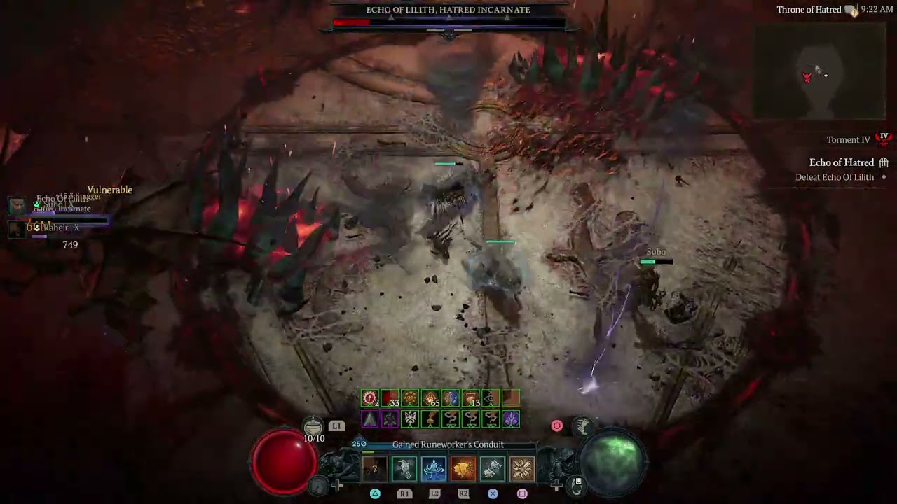 Diablo IV S8 || T4 Lilith vs Bearliza (Cataclysm wStoneburst by IboilerUp)