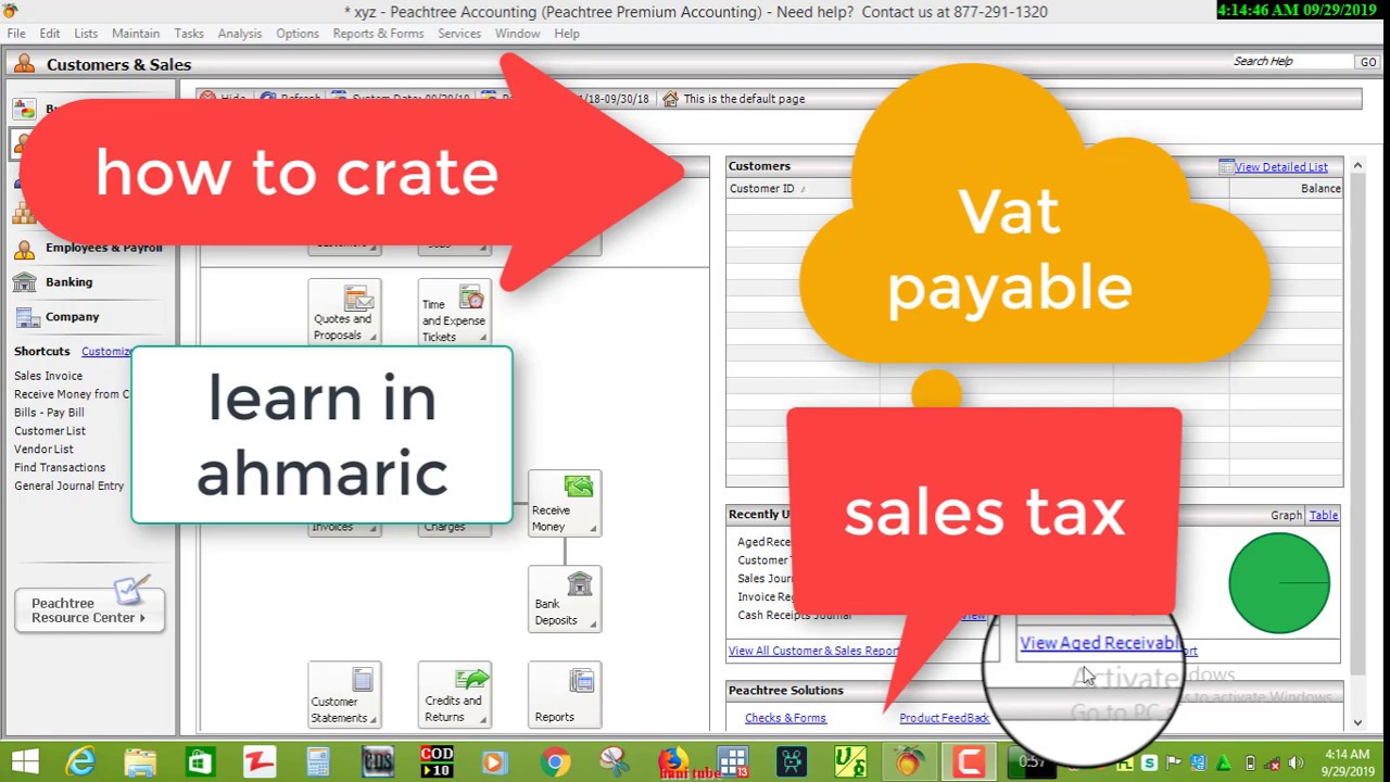 🛑Peachtree Accounting Tutorial Full PART-3,Peachtree Accounting 2023/2024,How To Maintain Sale Tax