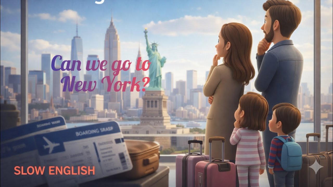 Traveling to New York as a Family | Our Family Trip to New York | Slow English