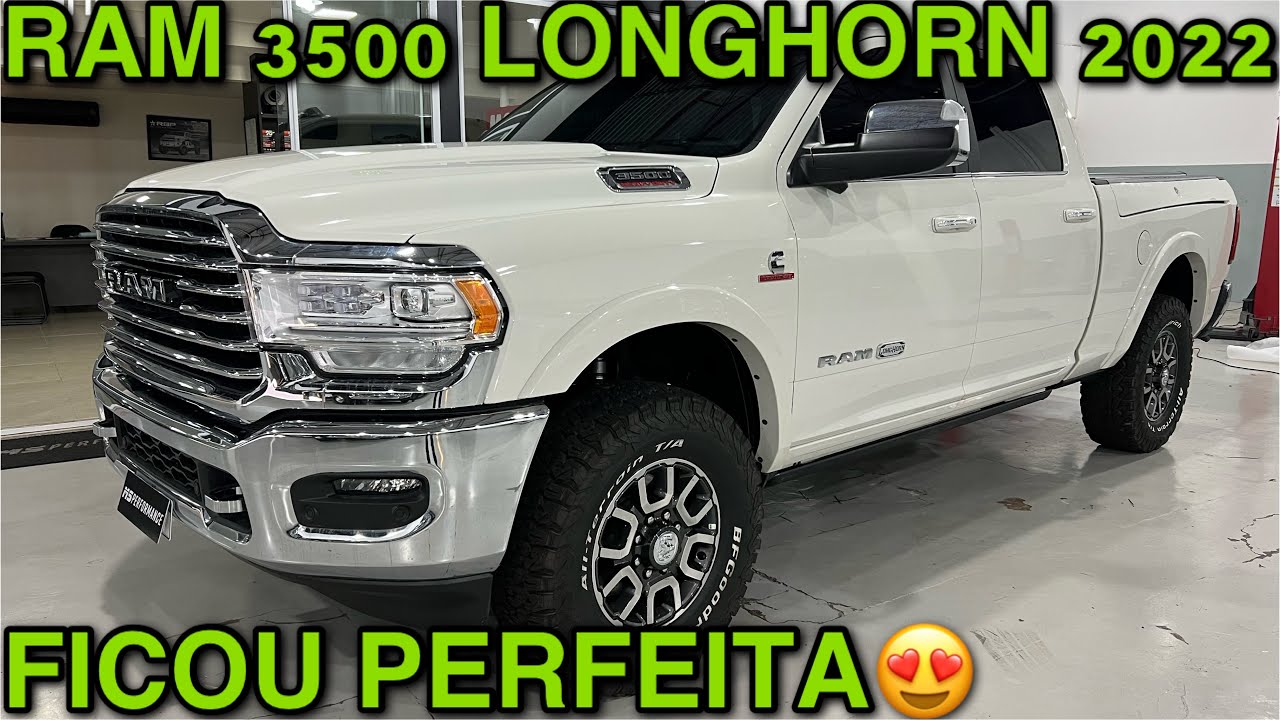 NOVA RAM 3500 LONGHORN 2022 JÁ NA MEXIDA DOS ACESSÓRIOS TOP!!!
