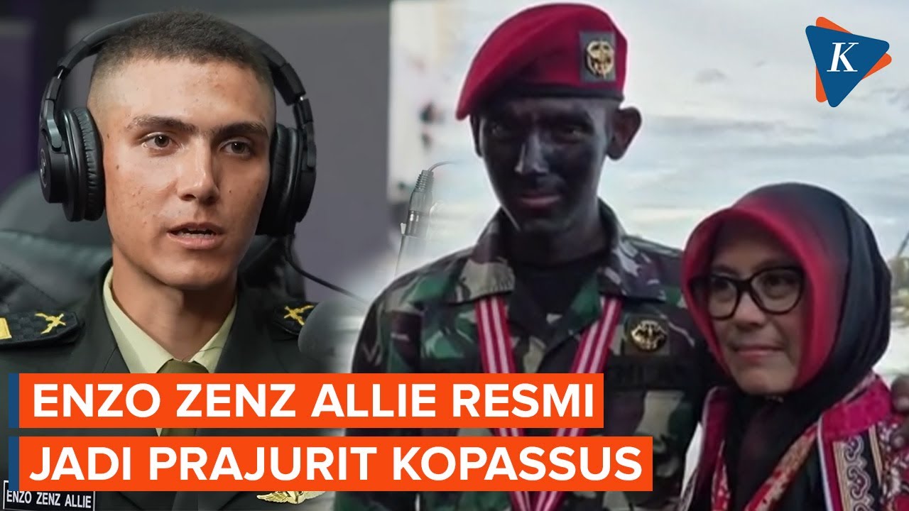 Enzo Zenz Allie Buktikan Mimpi Jadi Prajurit Baret Merah, Lulusan Terbaik Kopassus 109