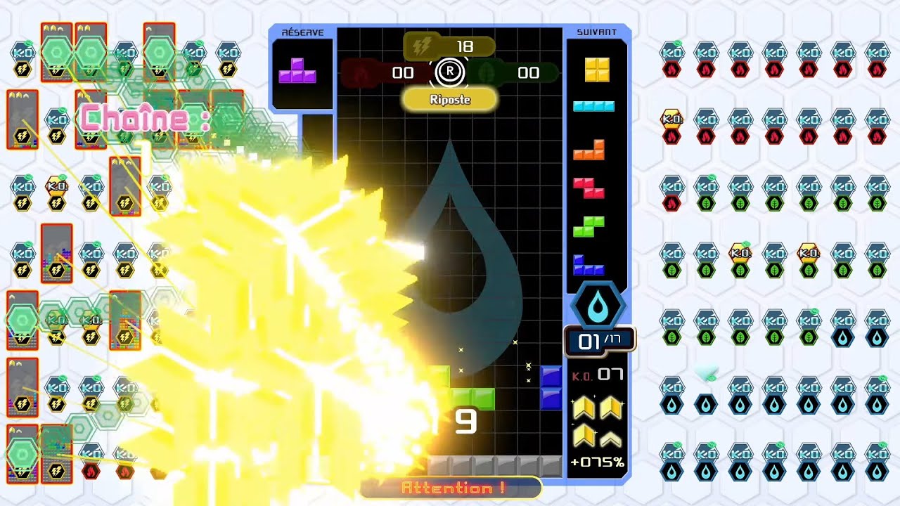 [Tetris 99] team battle highlight #4: you died (1 vs 19, 431 lines cleared) (14-12-2019)