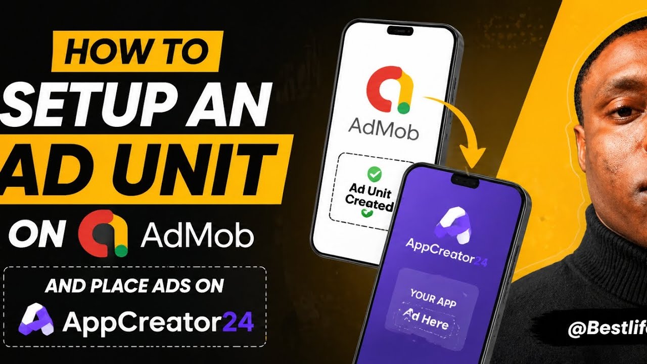 How To Setup An Ad Unit On AdMob And Place Ads On AppCreator24 