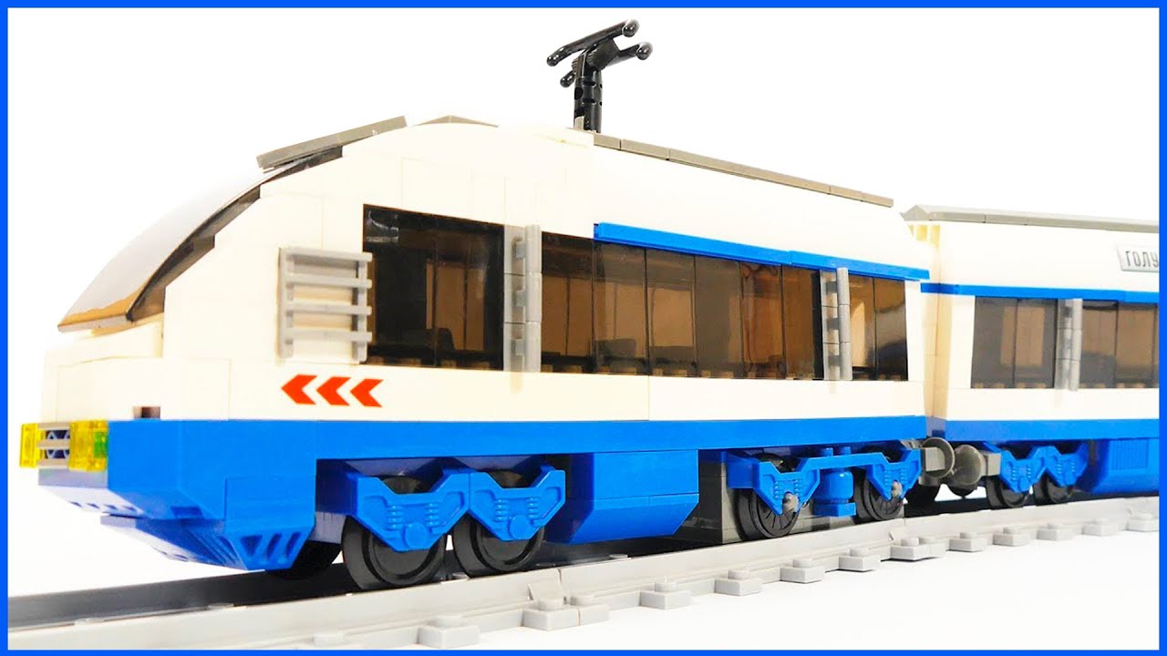 High-speed Passenger Train "blue arrow" | Train for lego fans!