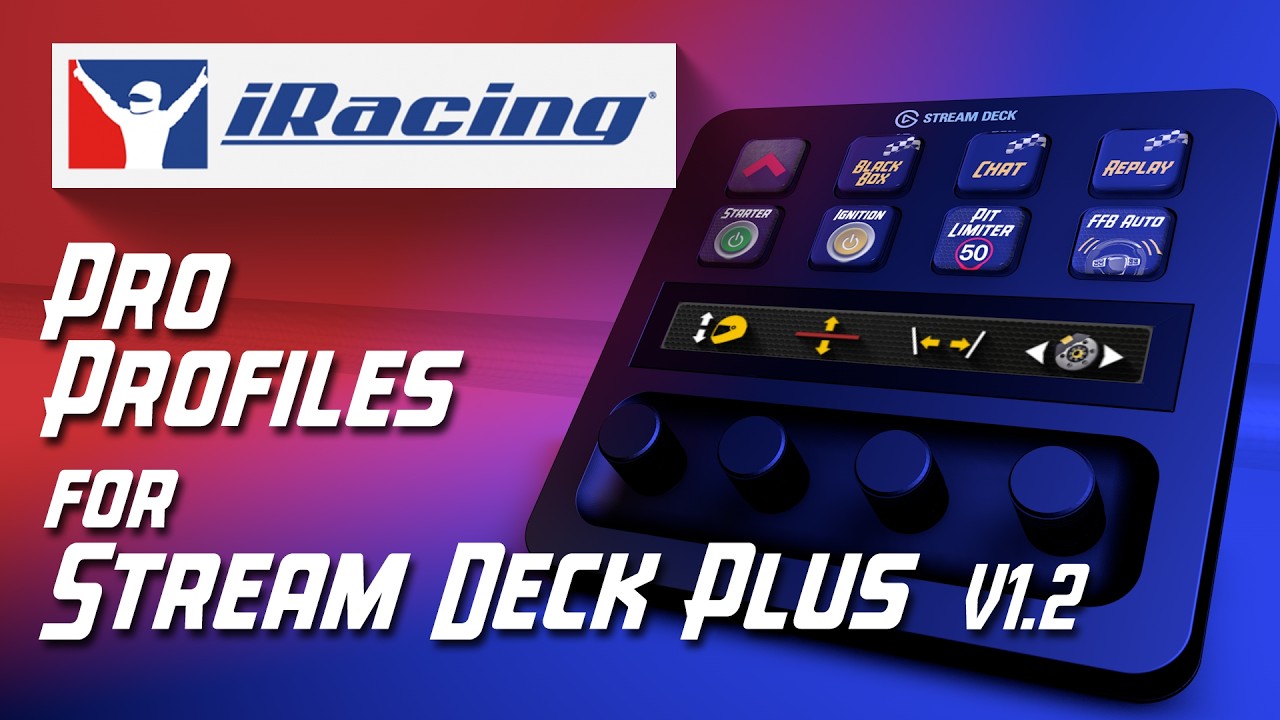 Установка и эксплуатация iRacing для Stream Deck Plus, версия 1.2.