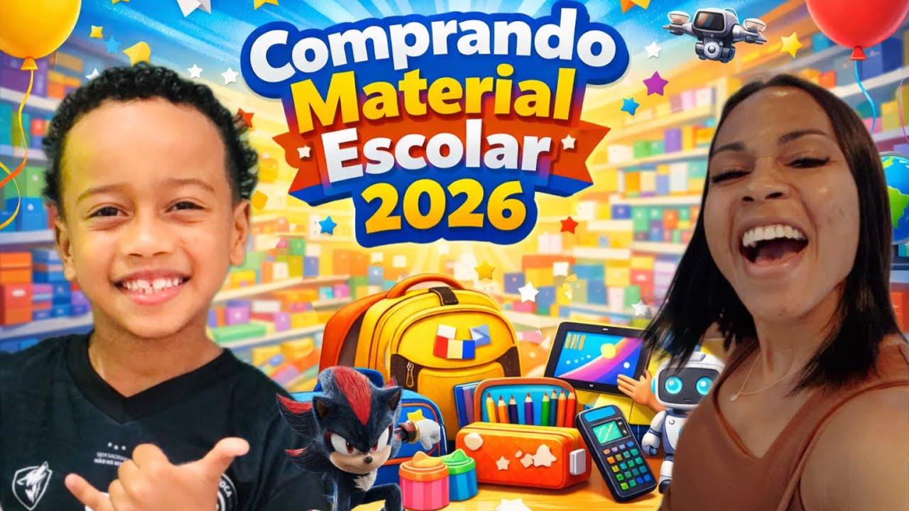 COMPRANDO MEU MATERIAL ESCOLAR 2026 📚