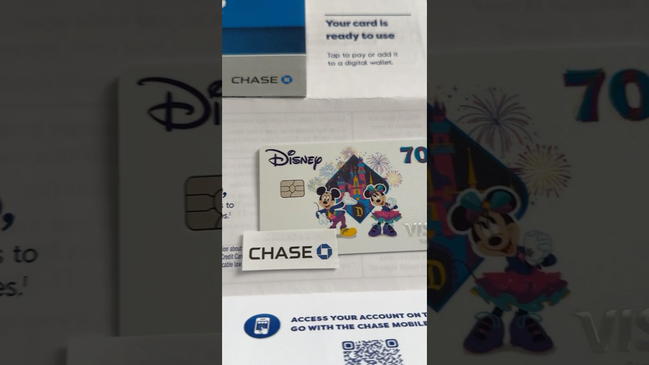 Chase Disney Credit Card - 70th Celebration Unboxing #chase #disney #creditcard