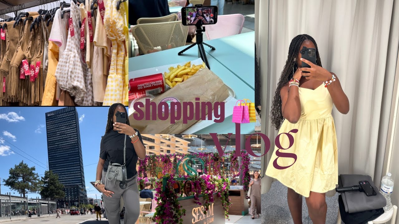 SHOPPING VLOG 🛍️(solo date, soldes d’été)