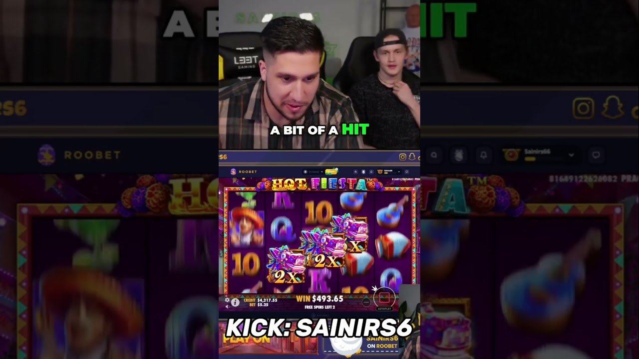 Hot fiesta big win!🤑🪅#slots #hotfiesta #gambling #bigwin #kick #kickstreaming