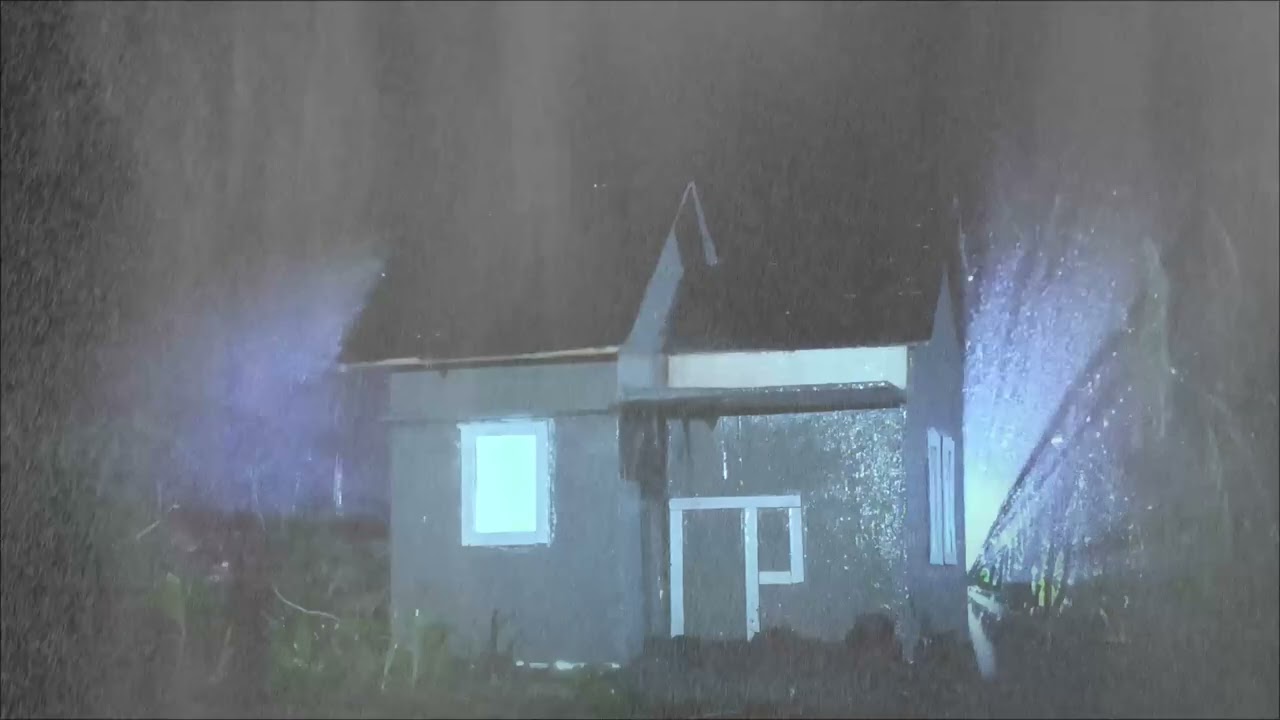 30 Minutes Steady Rain Against A Brick Chimney For Deep Midnight Rest