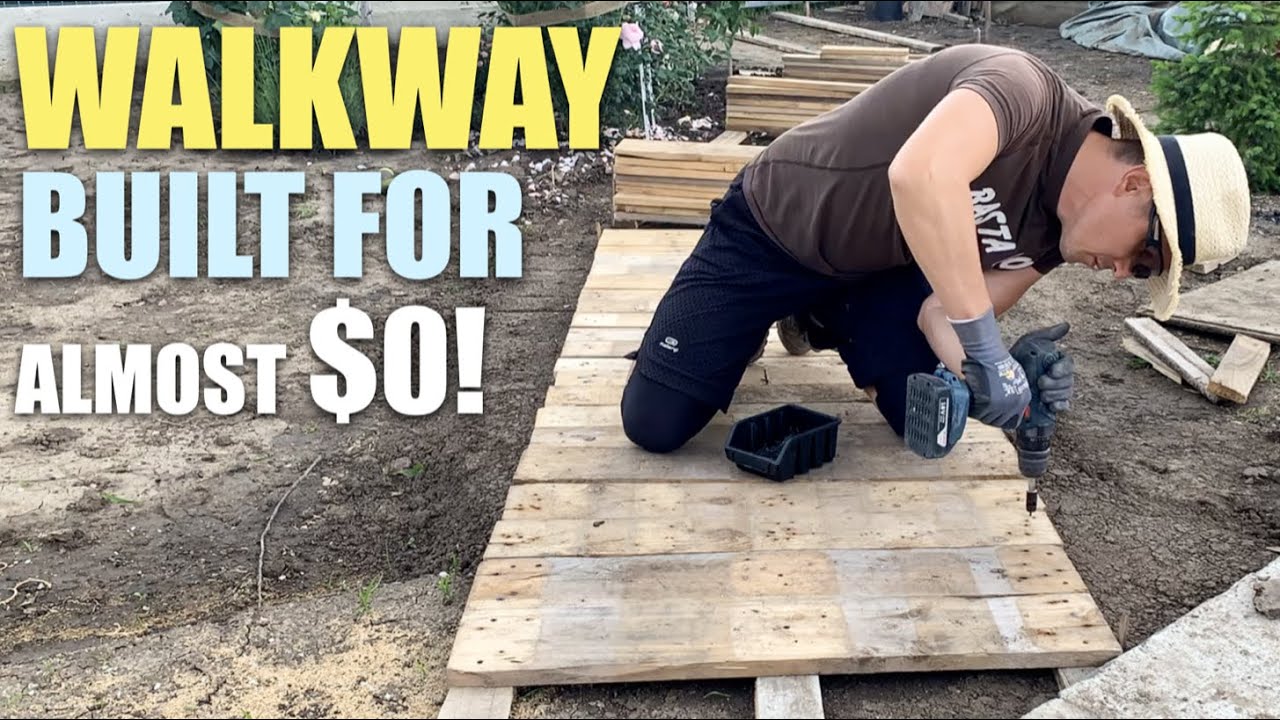 I Built a Walkway From Pallets and Leftover Wood – And It Cost Almost Nothing!