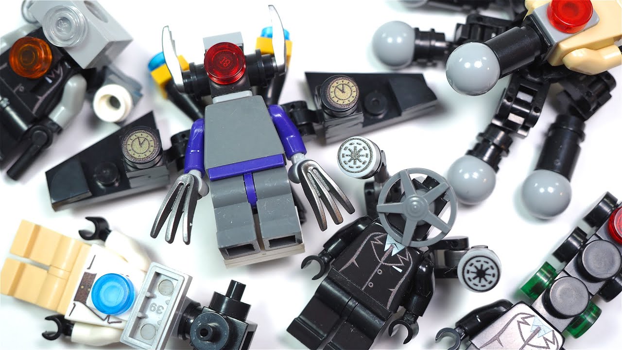 LEGO Skibidi Toilet | Mecha Traffic Light Man | Mecha Titan TV Man   Unofficial Lego Minifigures