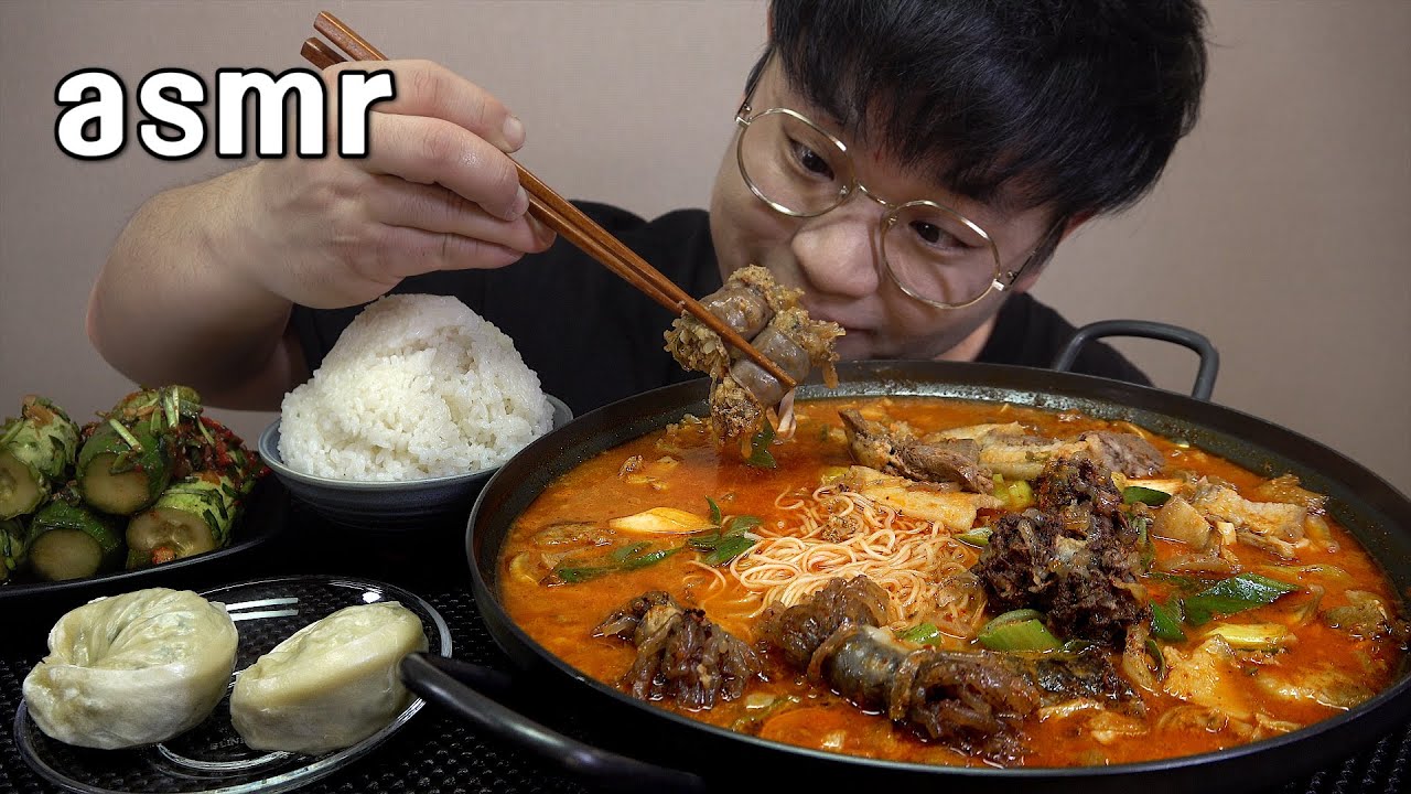 먹방창배tv 대용량  얼큰순대국밥 푸드파이터아닌데 맛있게 레전드먹방 Soondae gukbap mukbang Legend koreanfood asmr