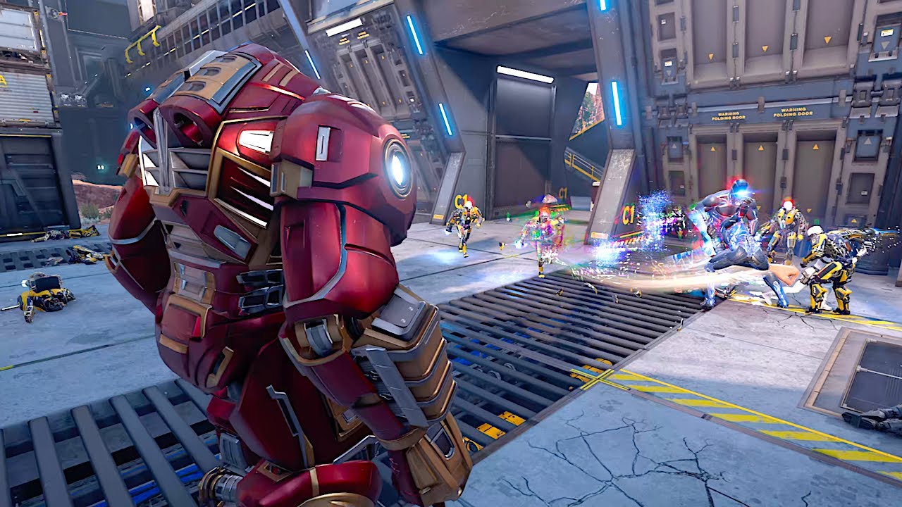 Железный человек выпускает Халка Бастера — Мстители Marvel