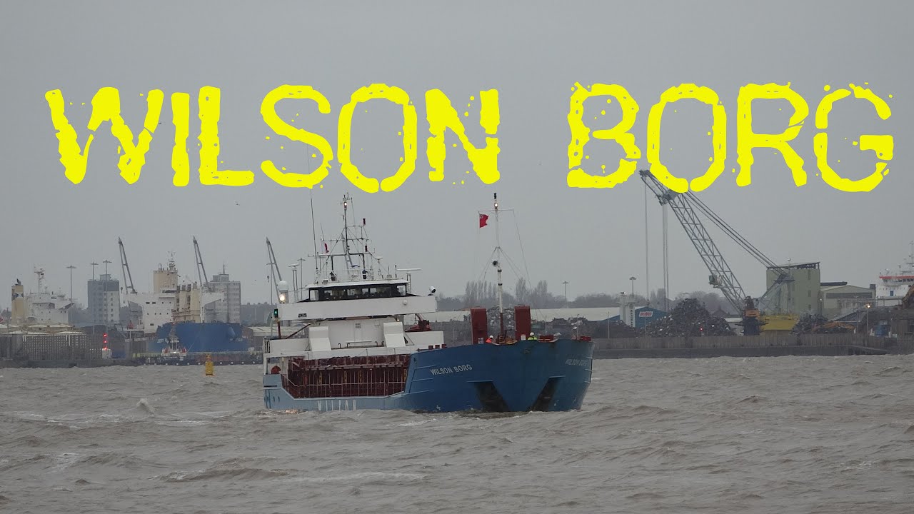 Wilson Borg  - General Cargo Ship heading in to Birkenhead docks