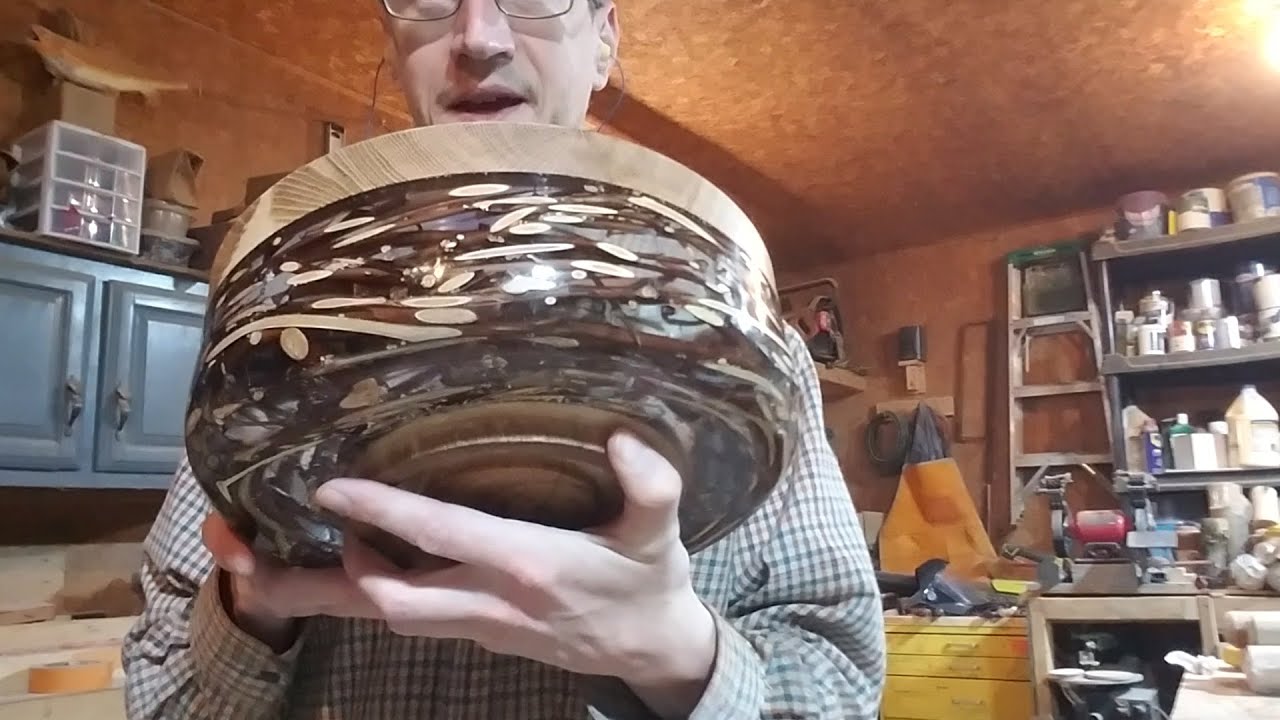 Woodturning A Vines And Resin Bowl