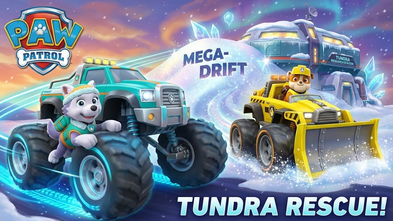 PAW Patrol: Rescue Wheels – The Tundra Trek Trouble! ❄️🛞 | Monster Truck Rescues, Tundra Missions!