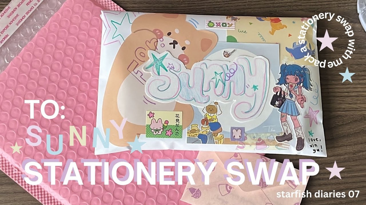 pack a stationery swap with me | starfish diaries 07